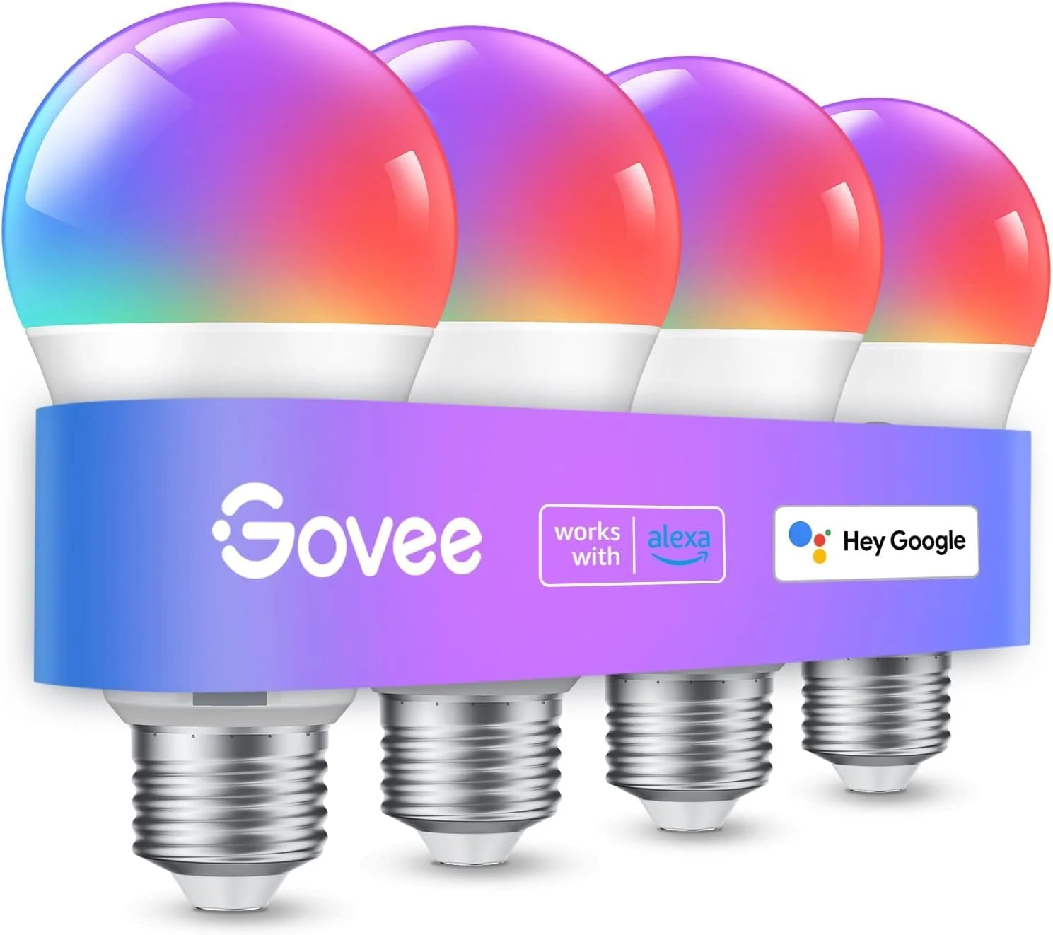 Govee Smart Light Bulbs RGBWW (4 Pack)