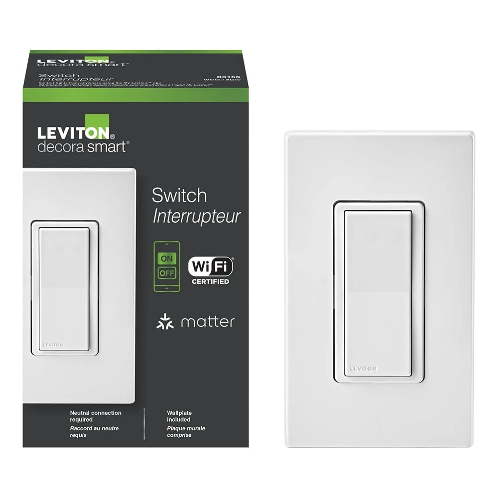 Leviton Decora Smart Switch Wi-Fi (D315S-1RW)